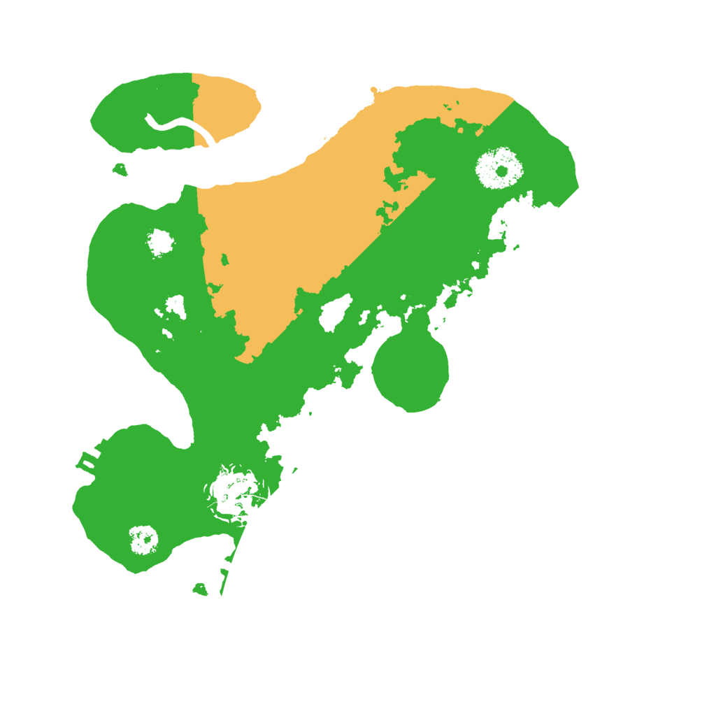 Biome Rust Map: Procedural Map, Size: 2500, Seed: 127112183