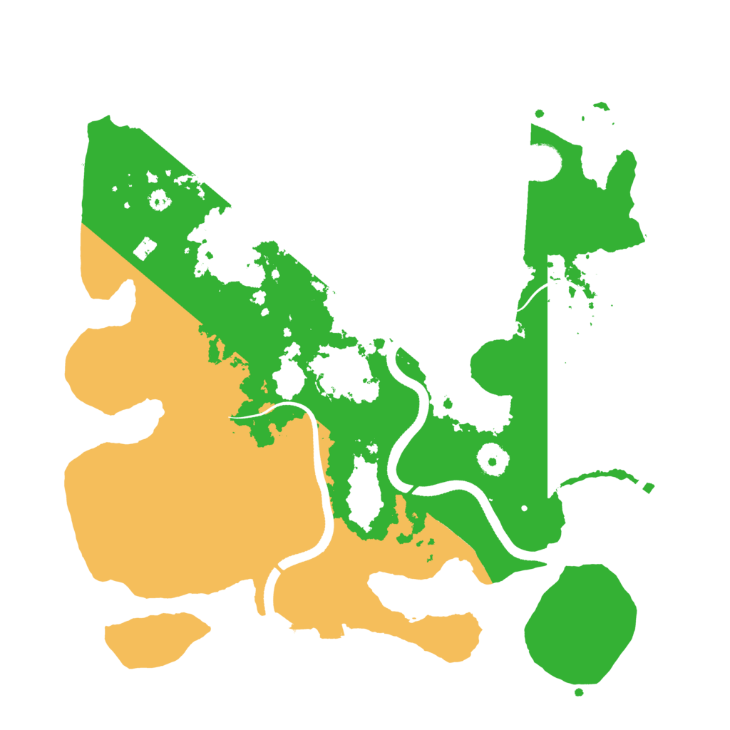 Biome Rust Map: Procedural Map, Size: 3500, Seed: 4198189