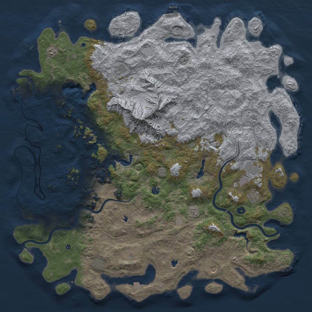 Rust Map: Procedural Map, Size: 5900, Seed: 226457, 17 Monuments