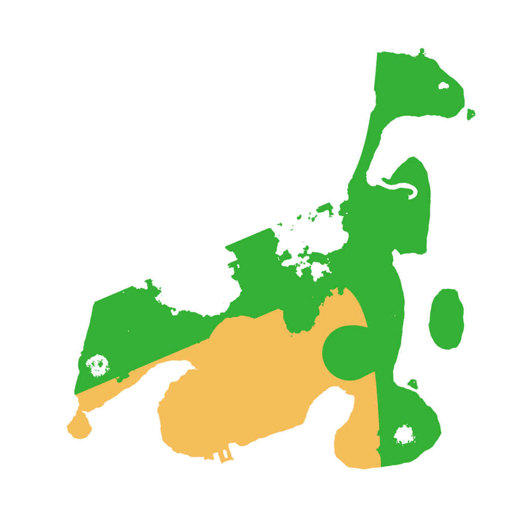 Biome Rust Map: Procedural Map, Size: 2500, Seed: 24195