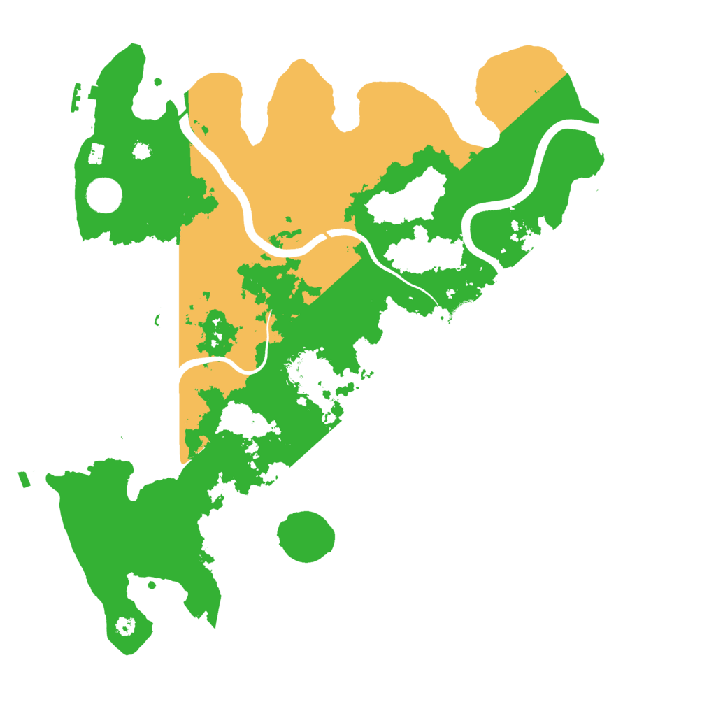 Biome Rust Map: Procedural Map, Size: 3700, Seed: 20