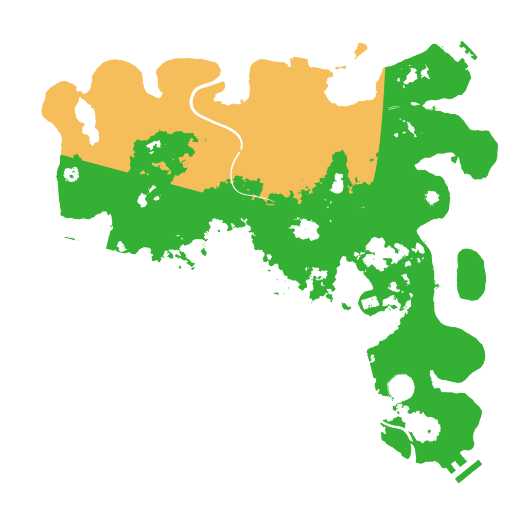 Biome Rust Map: Procedural Map, Size: 3500, Seed: 4860529