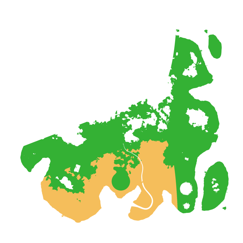 Biome Rust Map: Procedural Map, Size: 3500, Seed: 7051