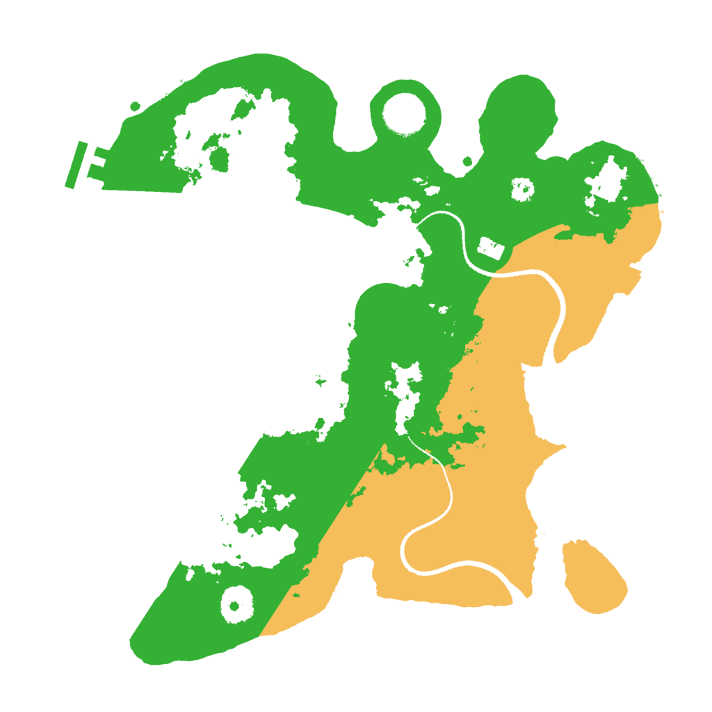 Biome Rust Map: Procedural Map, Size: 3000, Seed: 115875697