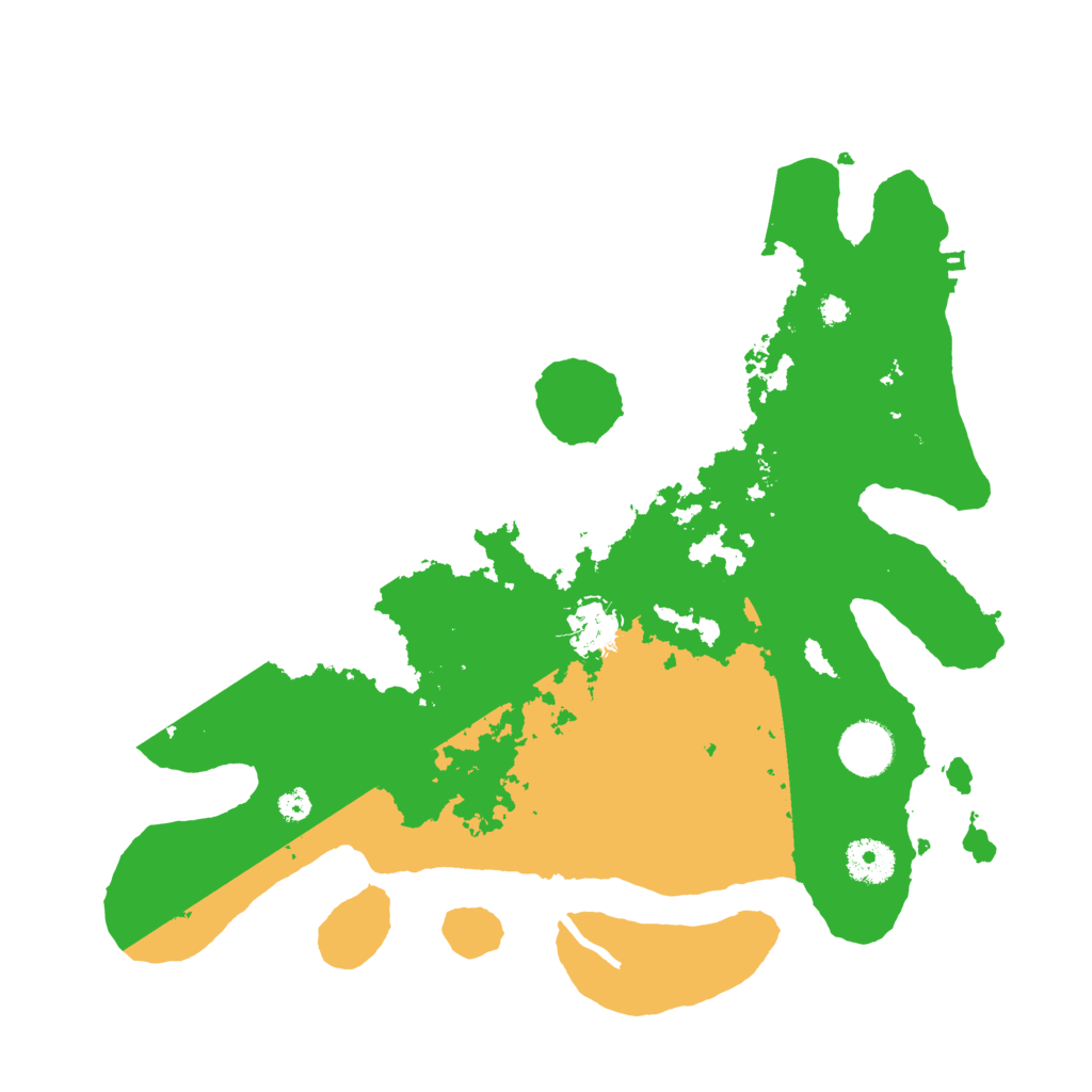Biome Rust Map: Procedural Map, Size: 3500, Seed: 840220086