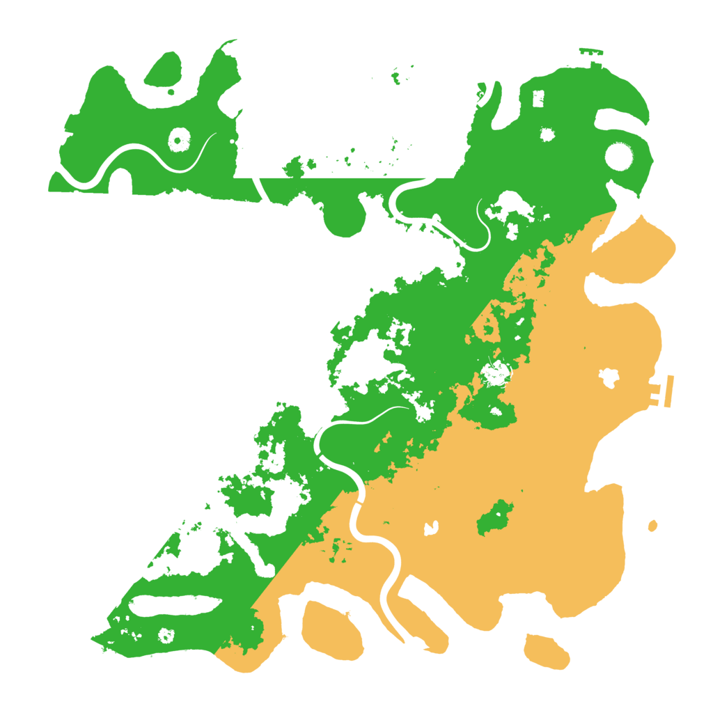 Biome Rust Map: Procedural Map, Size: 4500, Seed: 596989568