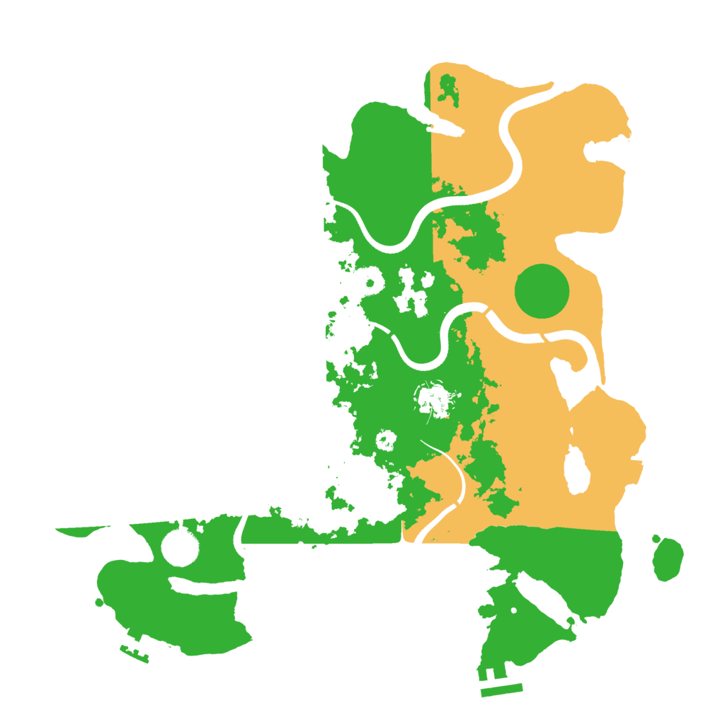 Biome Rust Map: Procedural Map, Size: 3500, Seed: 308713761