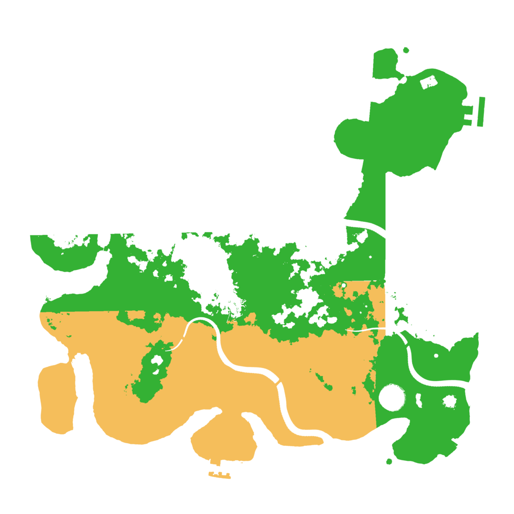 Biome Rust Map: Procedural Map, Size: 3500, Seed: 20424959