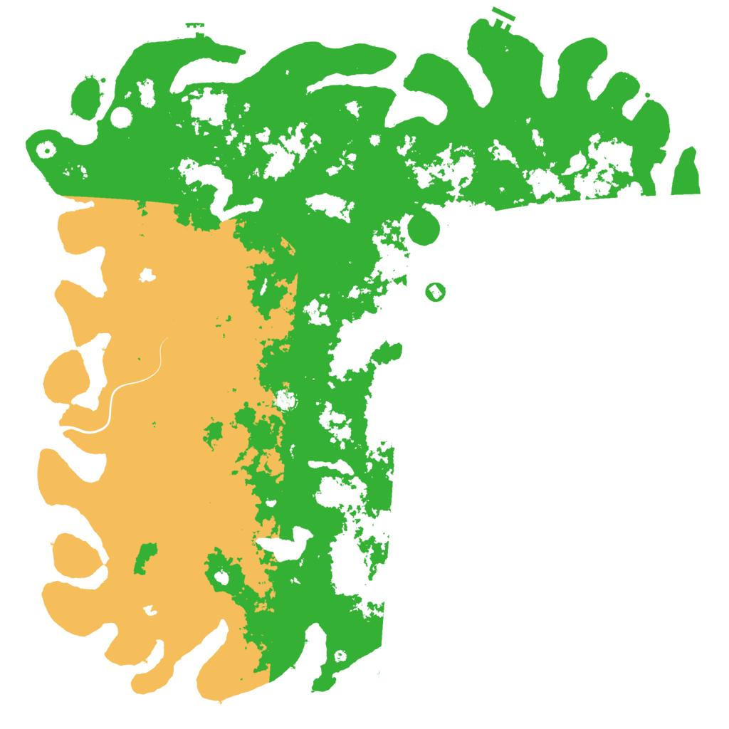 Biome Rust Map: Procedural Map, Size: 6000, Seed: 354342