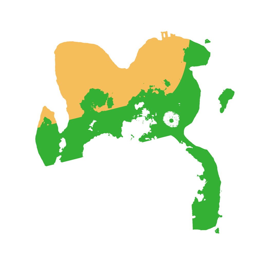 Biome Rust Map: Procedural Map, Size: 2500, Seed: 4562
