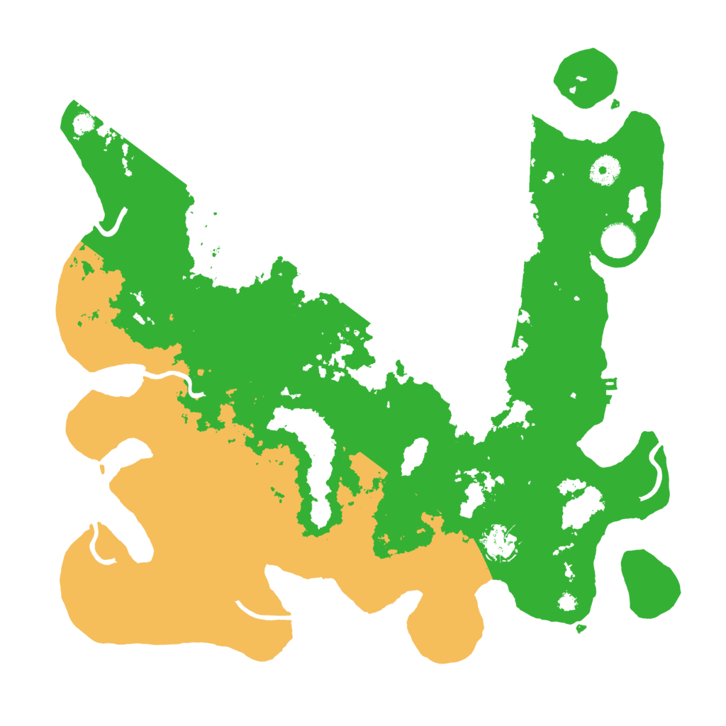 Biome Rust Map: Procedural Map, Size: 3700, Seed: 210