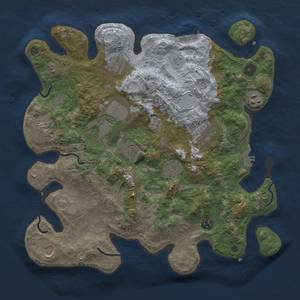 Thumbnail Rust Map: Procedural Map, Size: 3700, Seed: 210, 19 Monuments