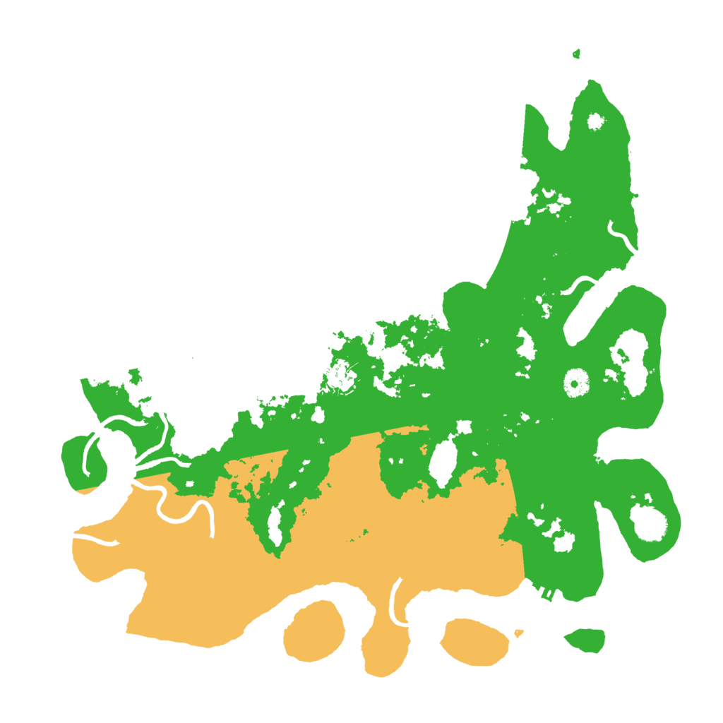 Biome Rust Map: Procedural Map, Size: 3950, Seed: 4599061
