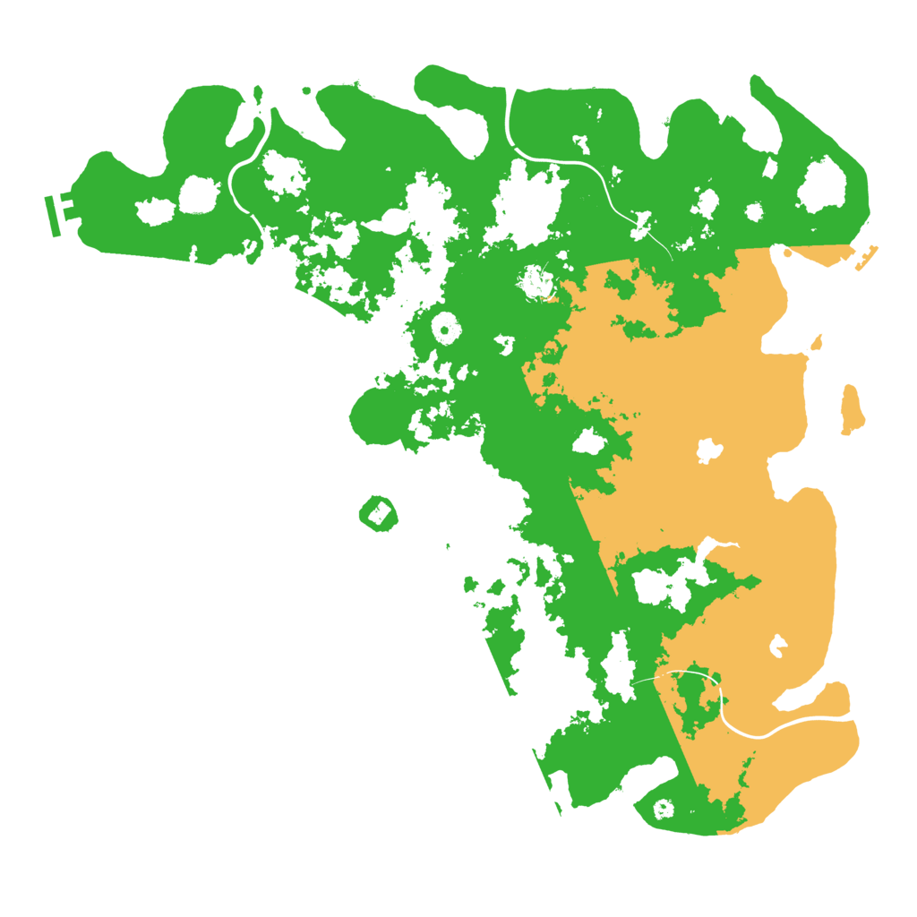 Biome Rust Map: Procedural Map, Size: 4500, Seed: 10118008