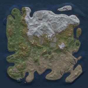 Thumbnail Rust Map: Procedural Map, Size: 4000, Seed: 1757724916, 19 Monuments