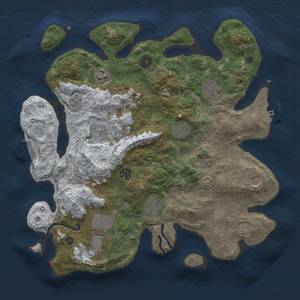 Thumbnail Rust Map: Procedural Map, Size: 3700, Seed: 149932090, 18 Monuments