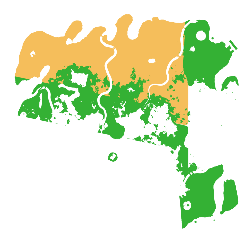 Biome Rust Map: Procedural Map, Size: 4500, Seed: 1069449856