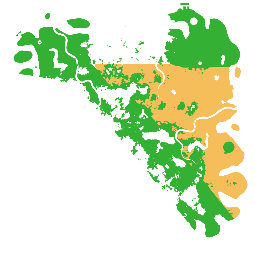 Biome Rust Map: Procedural Map, Size: 6000, Seed: 157056580