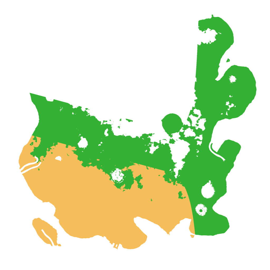 Biome Rust Map: Procedural Map, Size: 3600, Seed: 651561