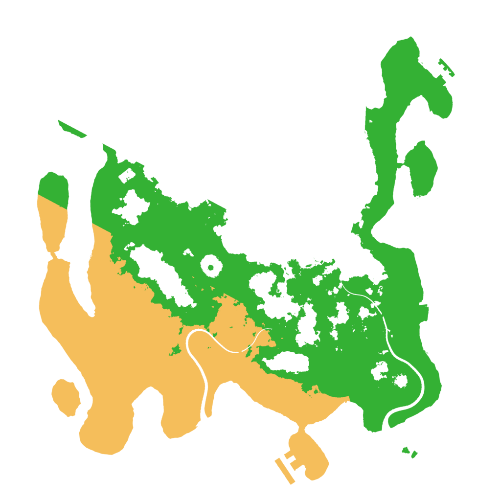 Biome Rust Map: Procedural Map, Size: 3500, Seed: 4545123