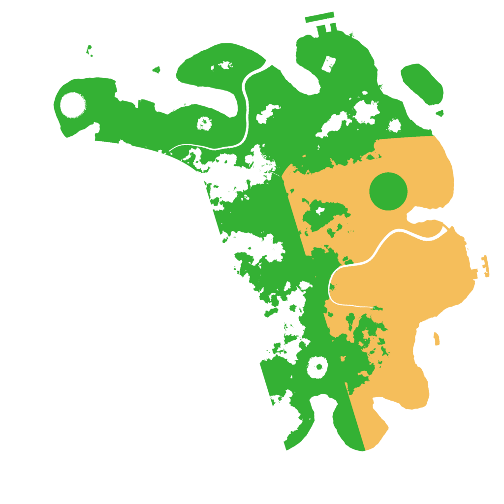 Biome Rust Map: Procedural Map, Size: 3500, Seed: 435505745