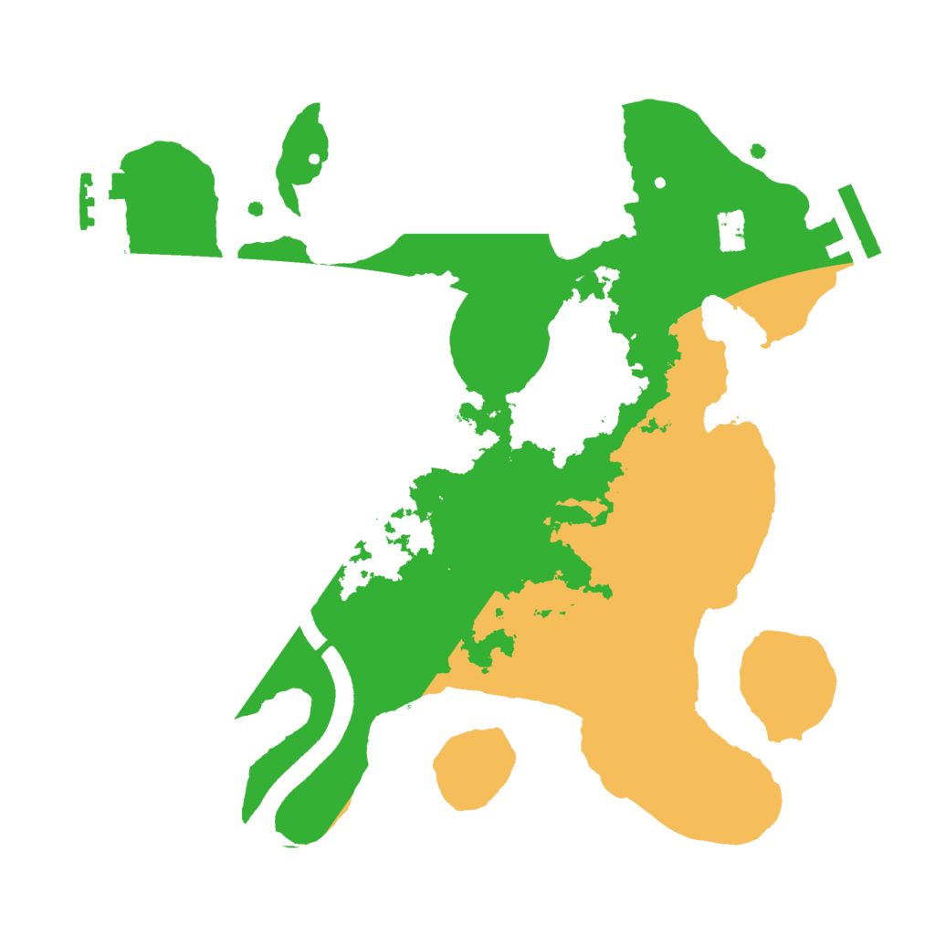 Biome Rust Map: Procedural Map, Size: 2500, Seed: 312465