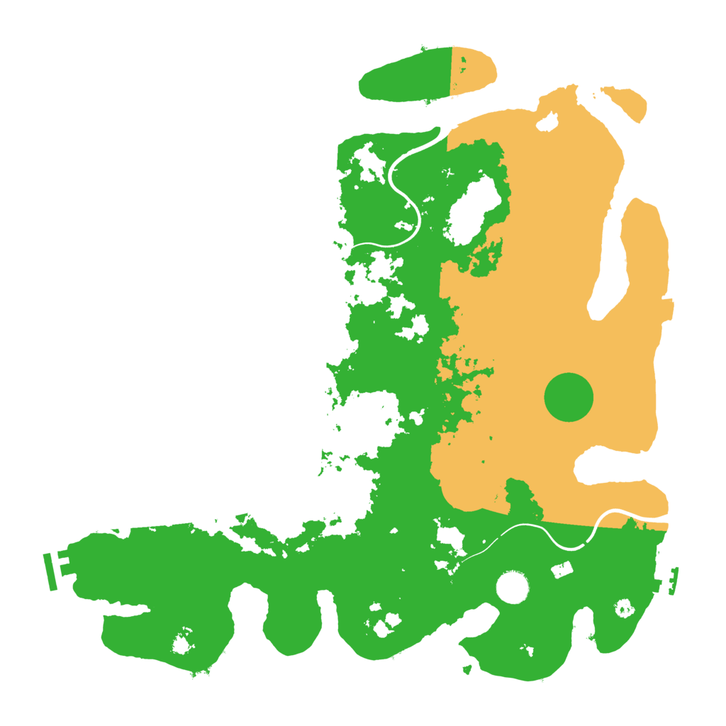 Biome Rust Map: Procedural Map, Size: 3900, Seed: 69461