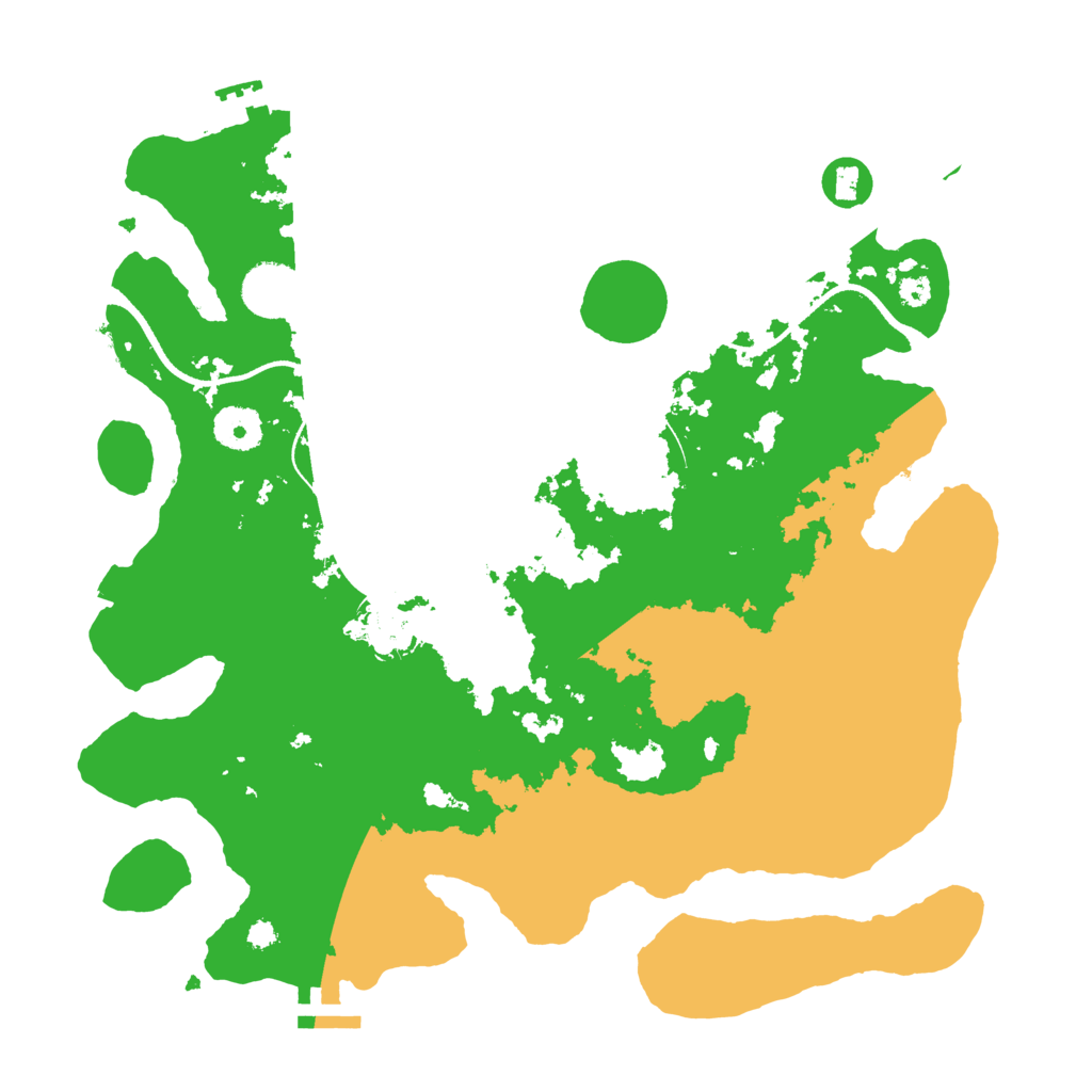 Biome Rust Map: Procedural Map, Size: 3500, Seed: 13893