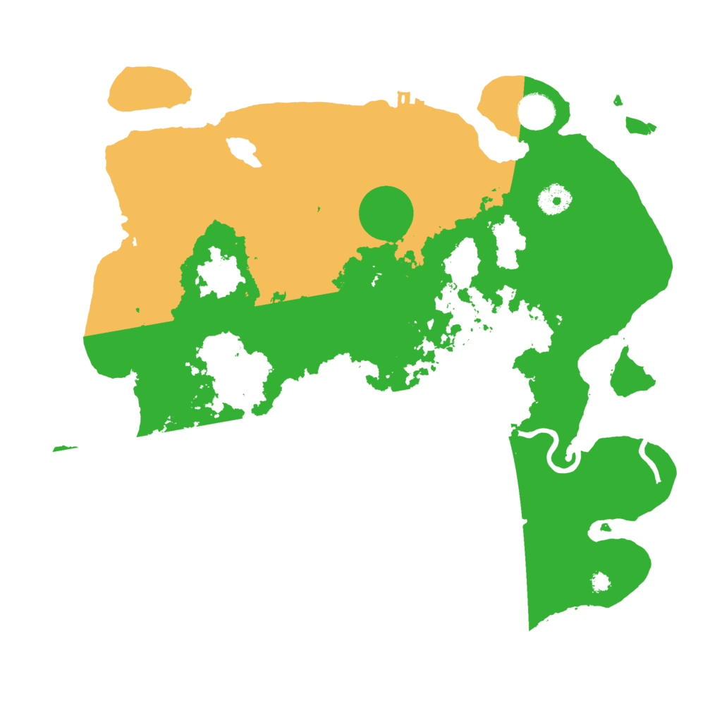 Biome Rust Map: Procedural Map, Size: 3500, Seed: 16504