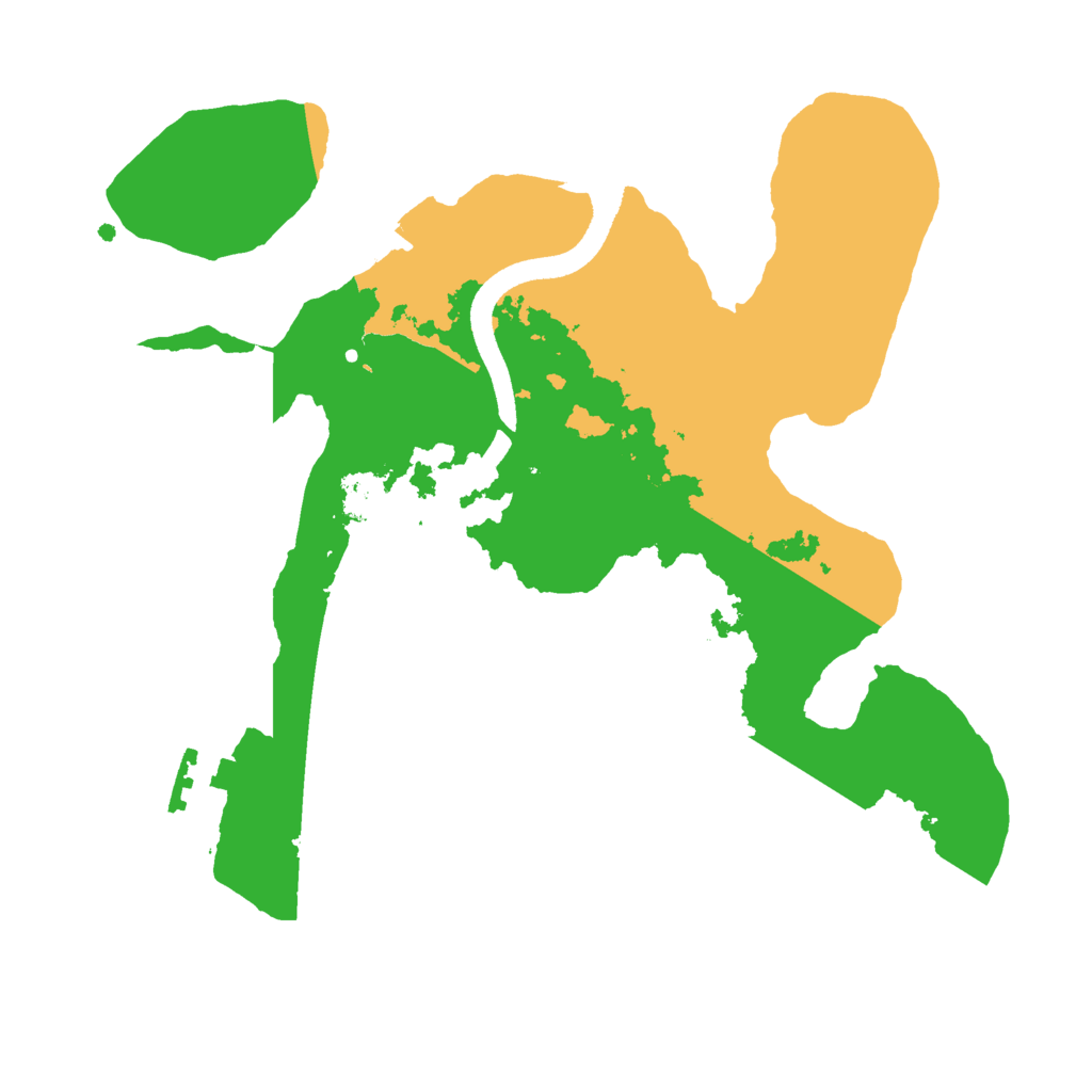 Biome Rust Map: Procedural Map, Size: 2500, Seed: 1058451466