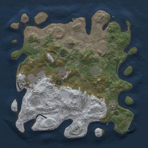 Thumbnail Rust Map: Procedural Map, Size: 3800, Seed: 838244014, 20 Monuments