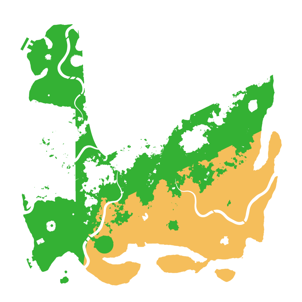Biome Rust Map: Procedural Map, Size: 4500, Seed: 392282159