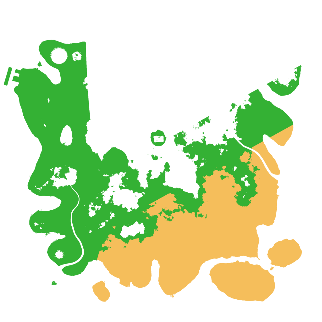 Biome Rust Map: Procedural Map, Size: 3500, Seed: 7345432