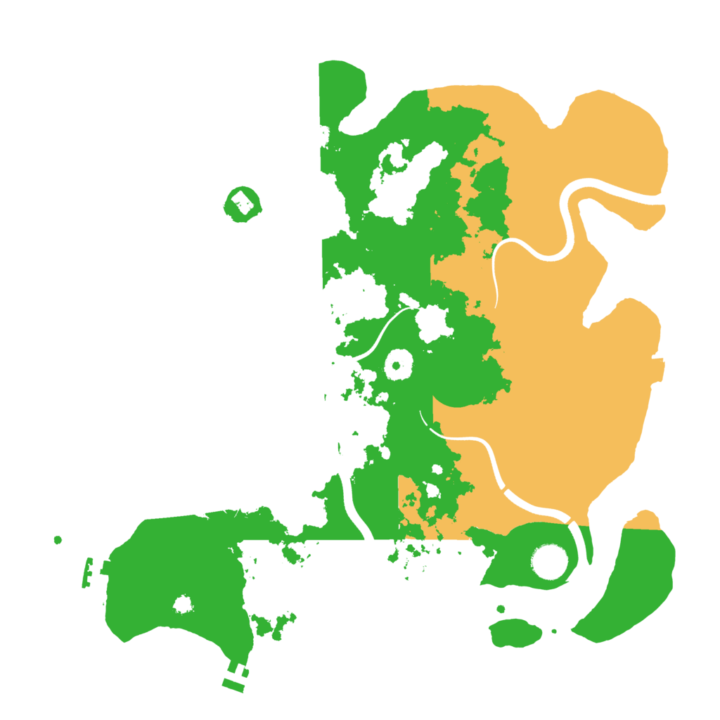 Biome Rust Map: Procedural Map, Size: 3550, Seed: 766919322
