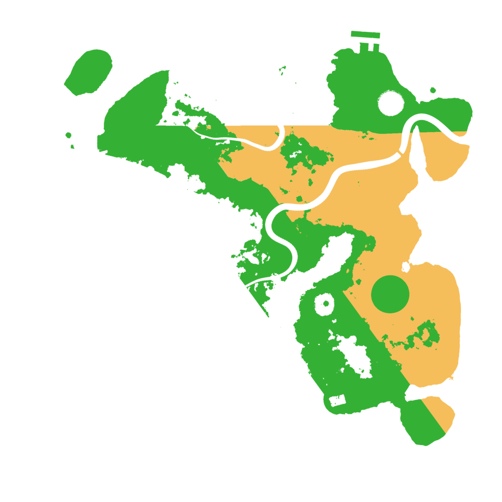 Biome Rust Map: Procedural Map, Size: 3500, Seed: 17098086