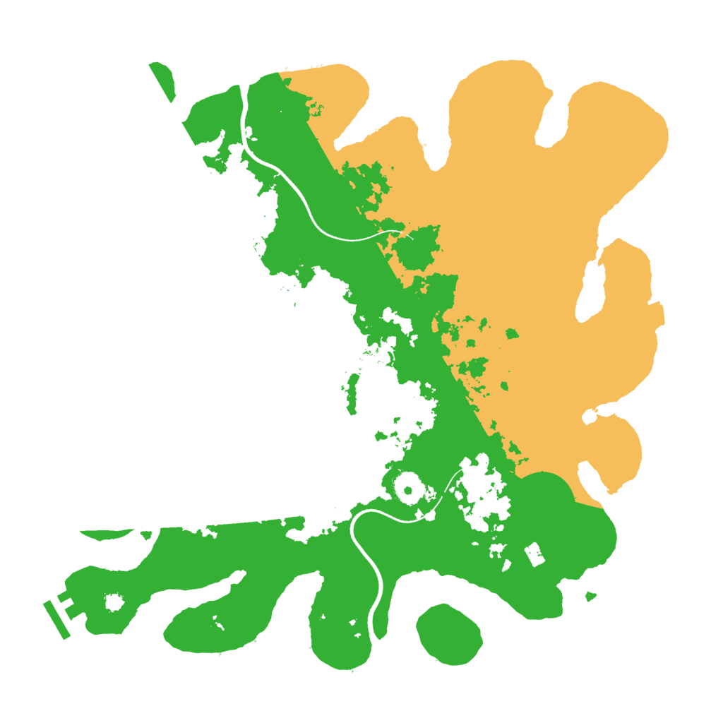 Biome Rust Map: Procedural Map, Size: 3500, Seed: 1215716156