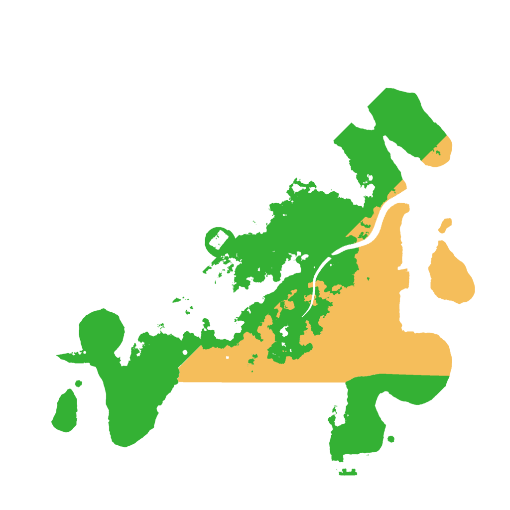 Biome Rust Map: Procedural Map, Size: 3000, Seed: 21047