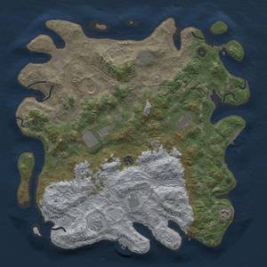 Thumbnail Rust Map: Procedural Map, Size: 4250, Seed: 2114897544, 18 Monuments