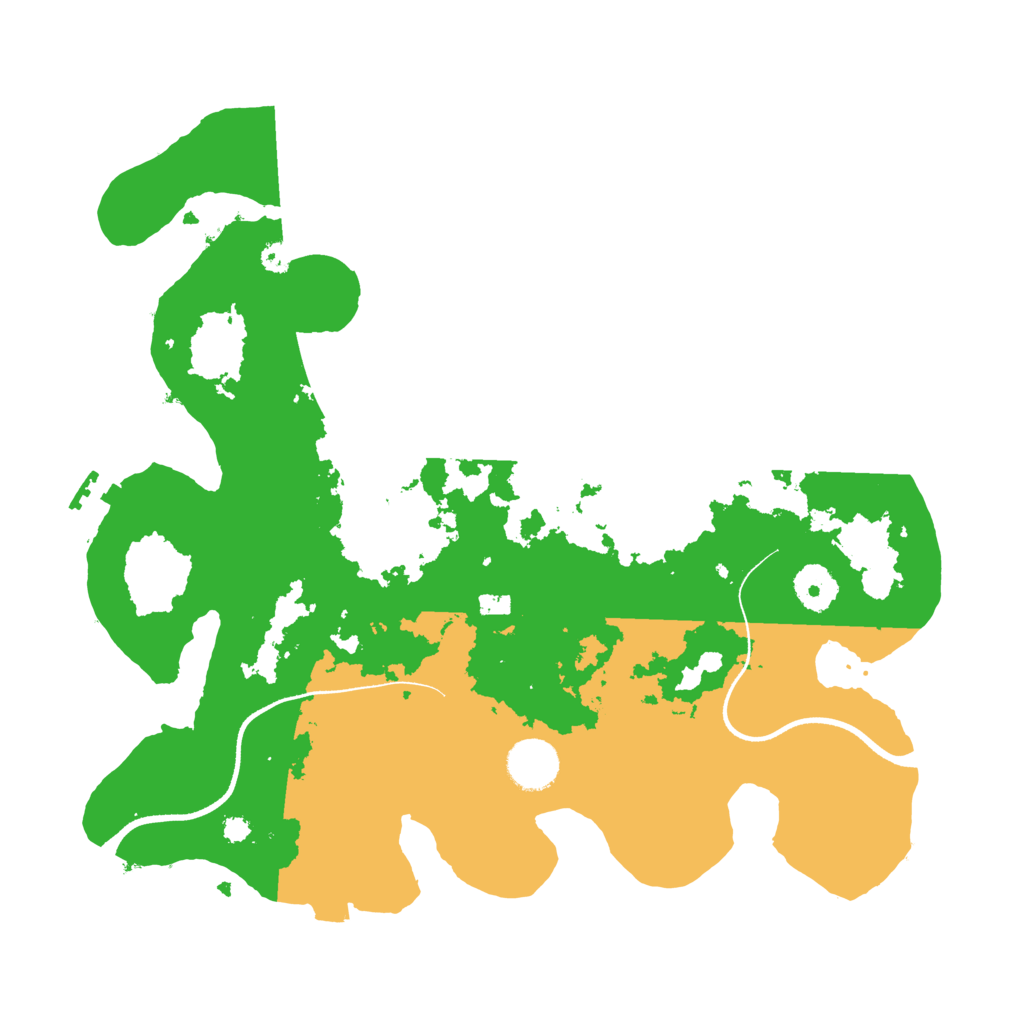 Biome Rust Map: Procedural Map, Size: 3500, Seed: 2049859360