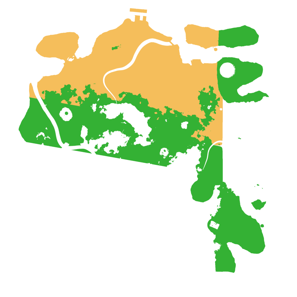 Biome Rust Map: Procedural Map, Size: 3500, Seed: 334035173