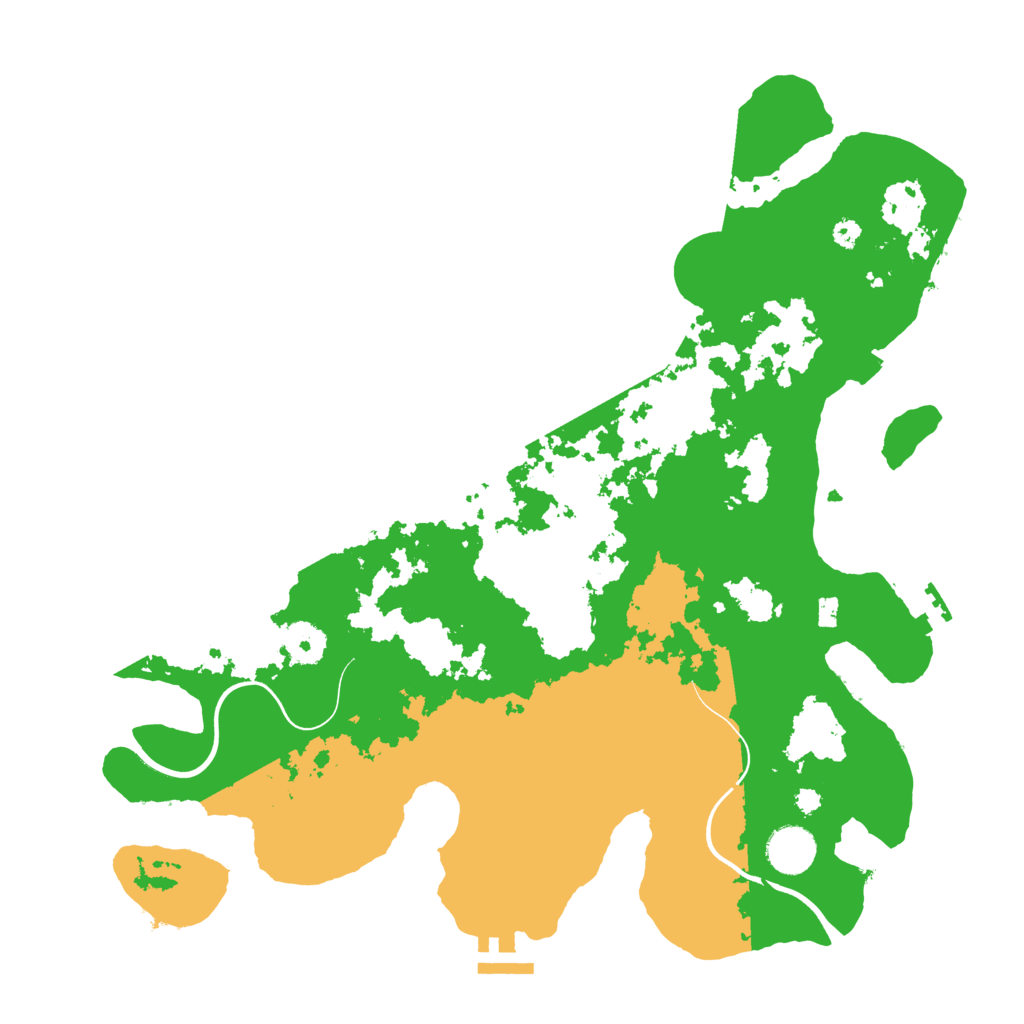 Biome Rust Map: Procedural Map, Size: 3700, Seed: 934489081
