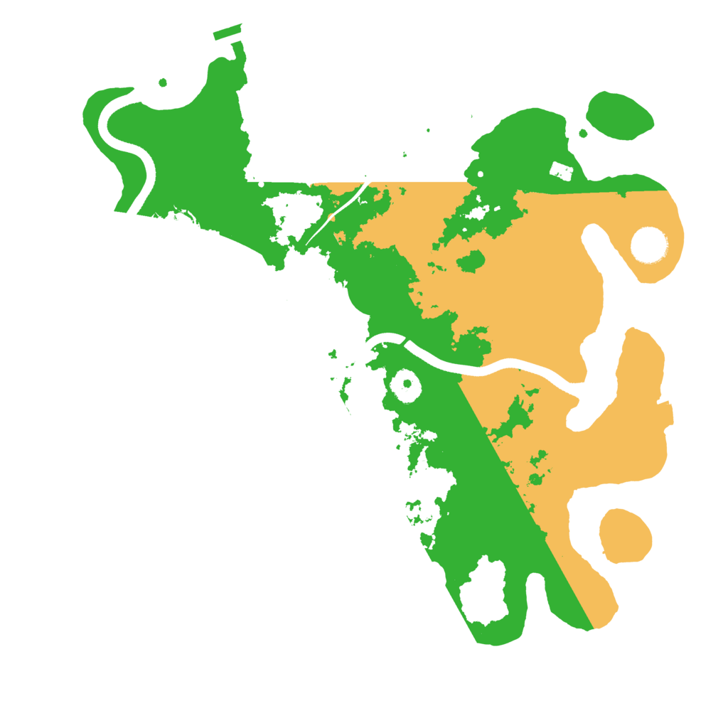 Biome Rust Map: Procedural Map, Size: 3500, Seed: 38701313