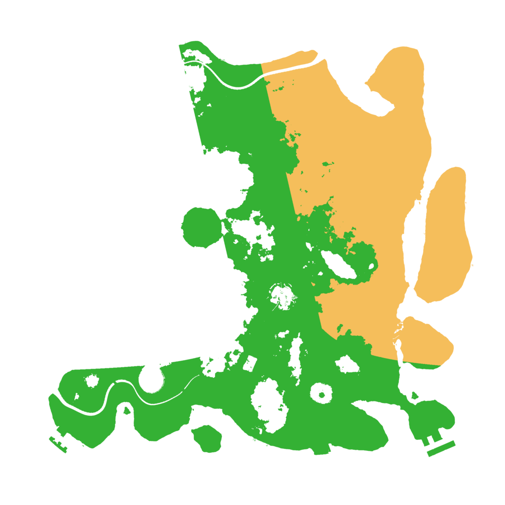 Biome Rust Map: Procedural Map, Size: 3500, Seed: 858190294