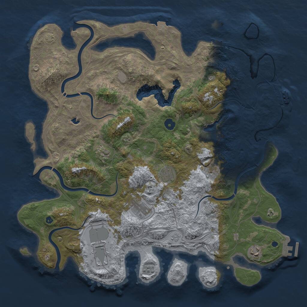 Rust Map: Procedural Map, Size: 4250, Seed: 1772369270, 13 Monuments