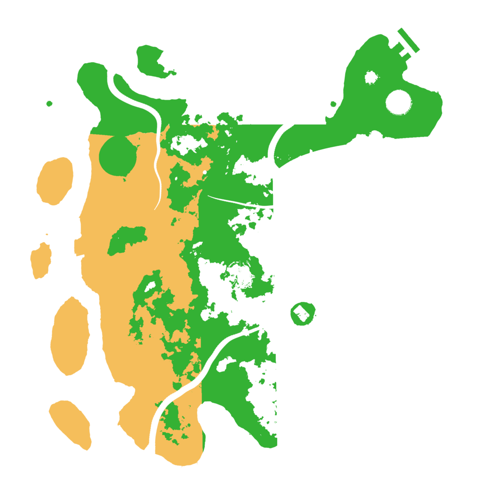 Biome Rust Map: Procedural Map, Size: 3500, Seed: 1054593347