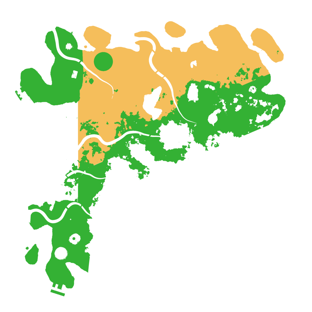 Biome Rust Map: Procedural Map, Size: 4350, Seed: 141594211