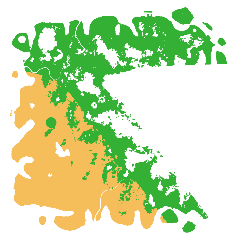 Biome Rust Map: Procedural Map, Size: 6000, Seed: 885599140