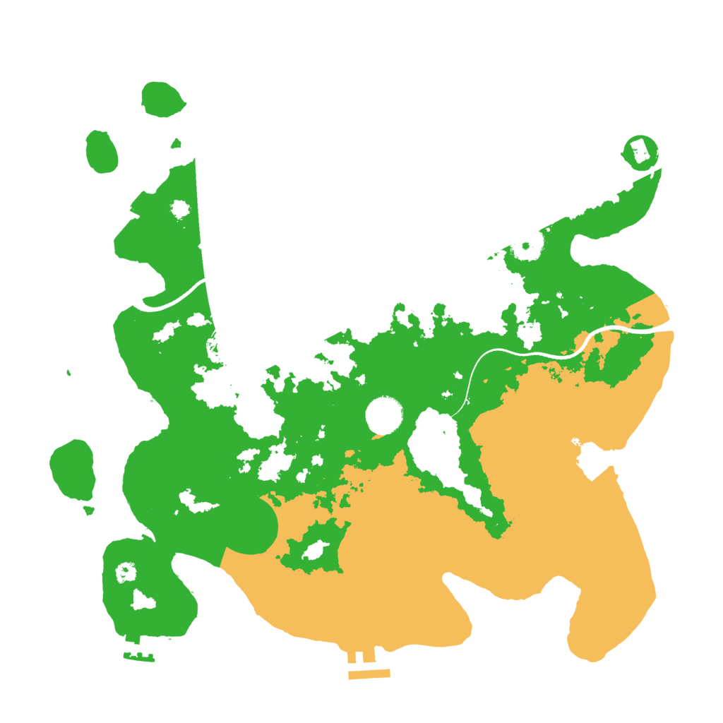 Biome Rust Map: Procedural Map, Size: 3500, Seed: 55224951