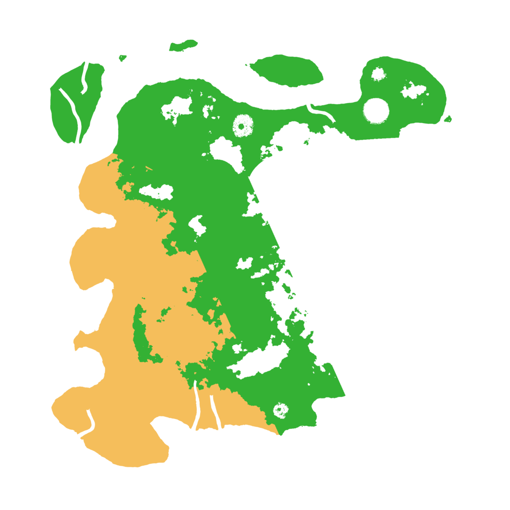 Biome Rust Map: Procedural Map, Size: 3500, Seed: 23648
