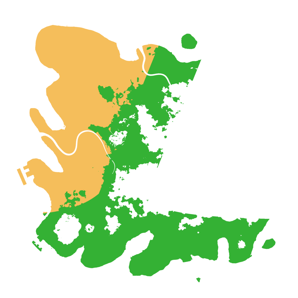 Biome Rust Map: Procedural Map, Size: 3500, Seed: 55945798